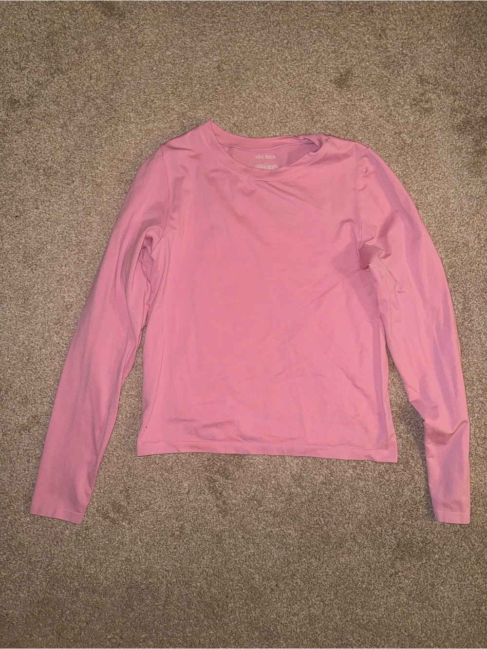 Wild Fable - Long Sleeve Nylon / Spandex Women's Top - Pink